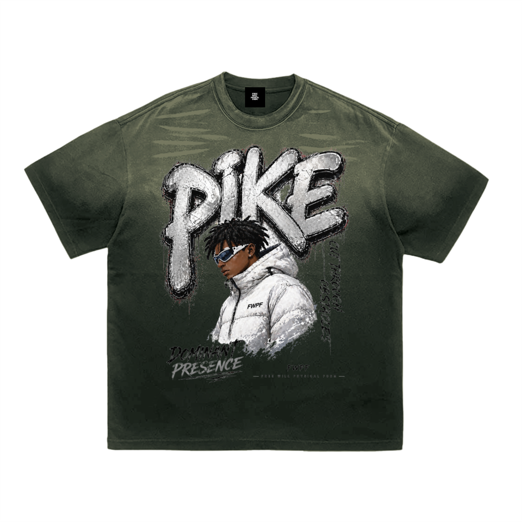 PIKE x FWFP Tiger Stripe Gradient Washed T-Shirt